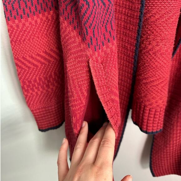 Cabi Red Joy Open Front Cotton Blend Cardigan Sweater Women's Small - Picture 4 of 6